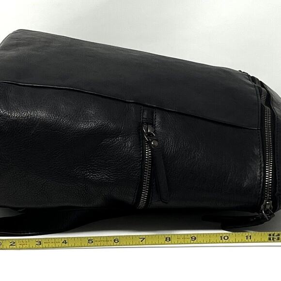 Vlenca Holland Leather Backpack Distressed Black 40770 Anthroplogie NWT main image 4